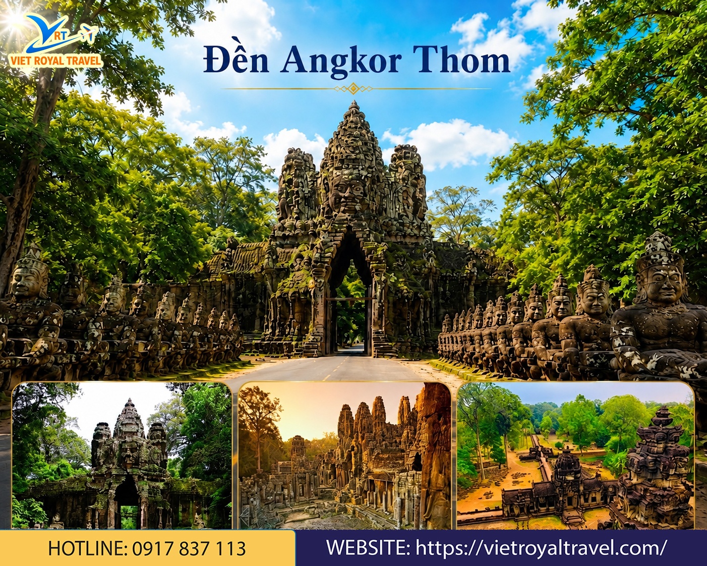 Angkor Thom, kinh đô lánh đời cuối cùng của đế quốc Khmer