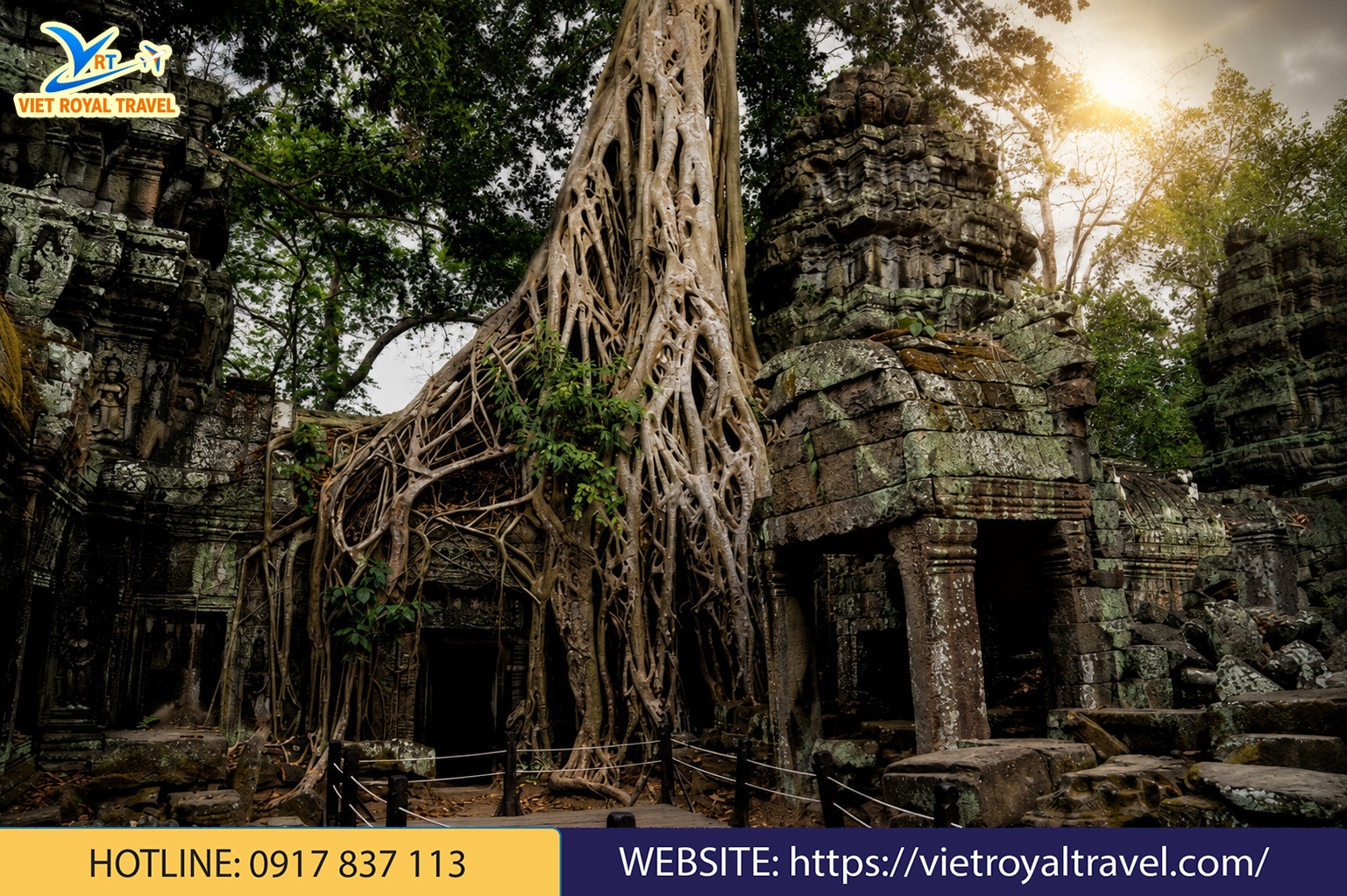 Đền Ta Prohm, một trong những tọa độ hoang dã và huyền bí bậc nhất quần thể Angkor