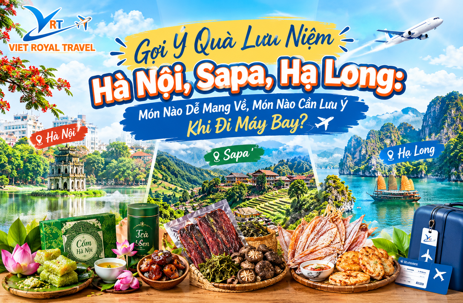 Gợi Ý Quà Lưu Niệm Hà Nội, Sapa, Hạ Long Khi Đi Máy Bay
