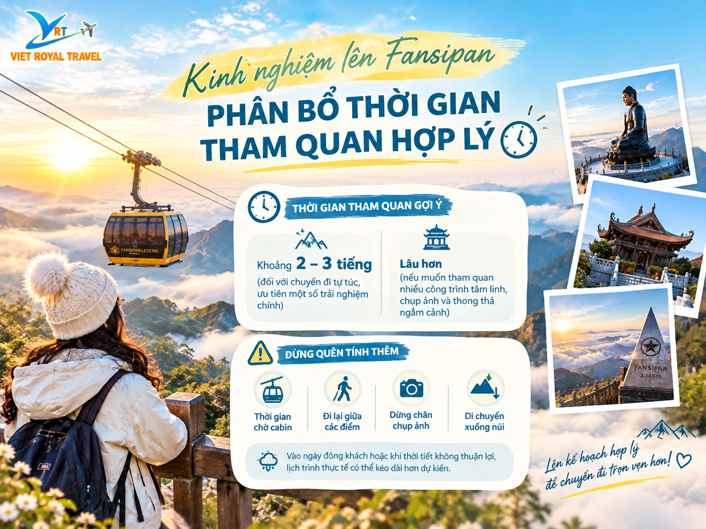 Kinh nghiệm lên Fansipan: phân bổ thời gian tham quan hợp lý