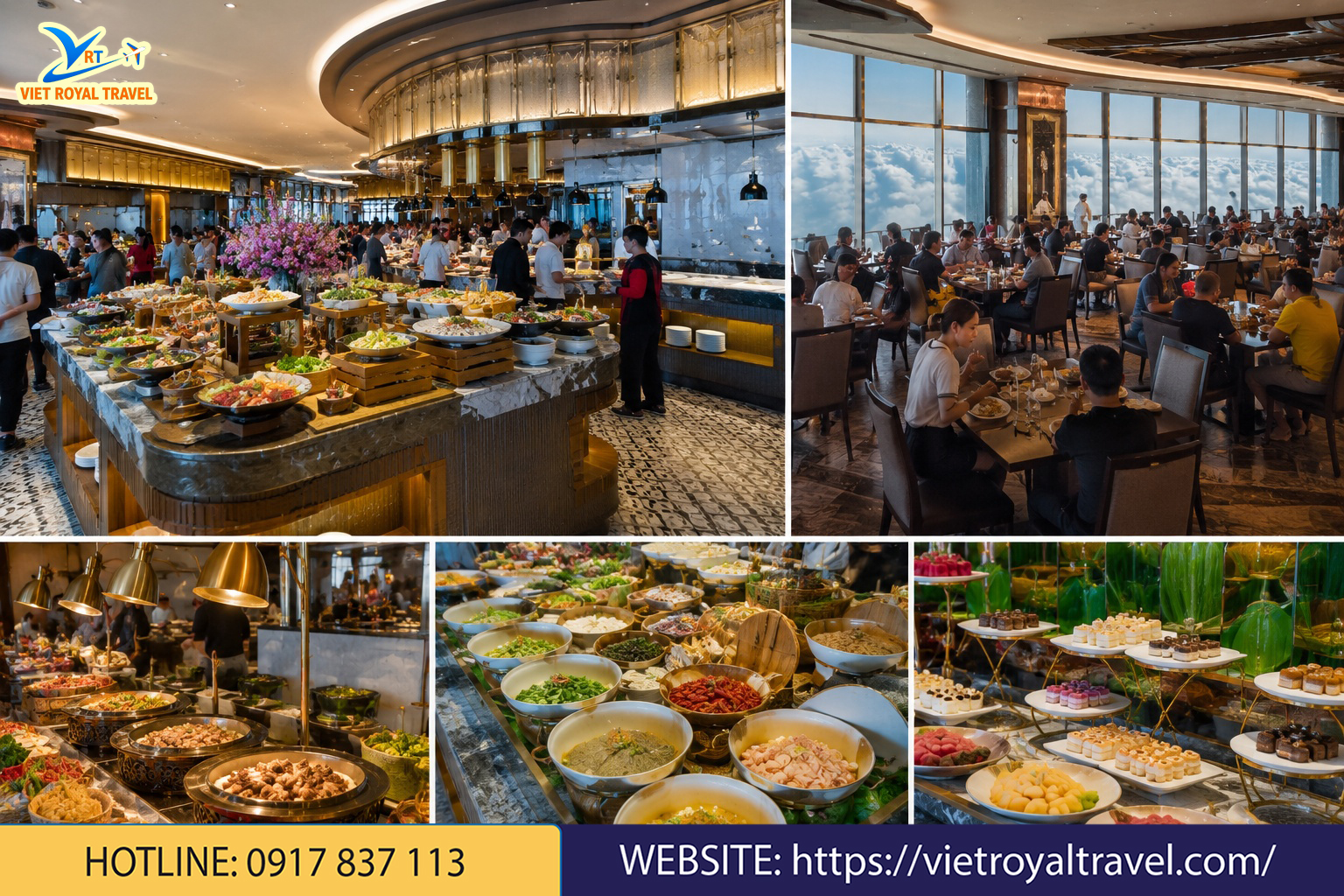 Bữa tiệc buffet đẳng cấp tại nhà hàng Sun World trên đỉnh Vân Sơn