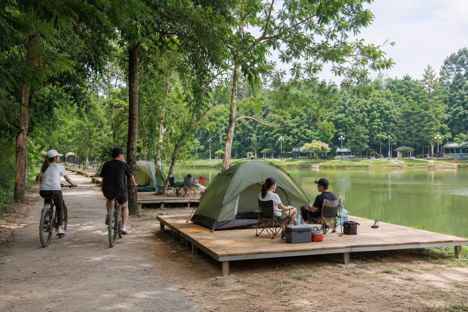 Cắm trại, đạp xe ở Củ Chi