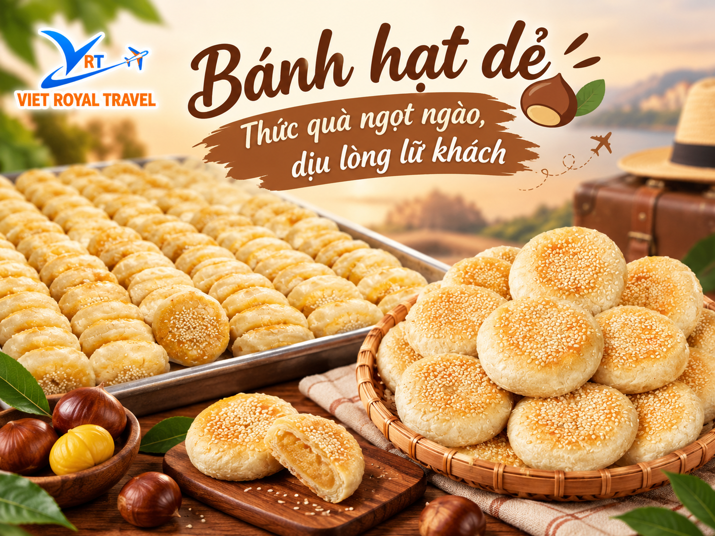 Bánh hạt dẻ – Hương vị lữ hành
