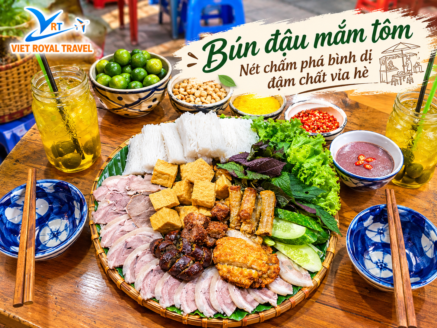 Bún đậu mắm tôm đậm chất vỉa hè