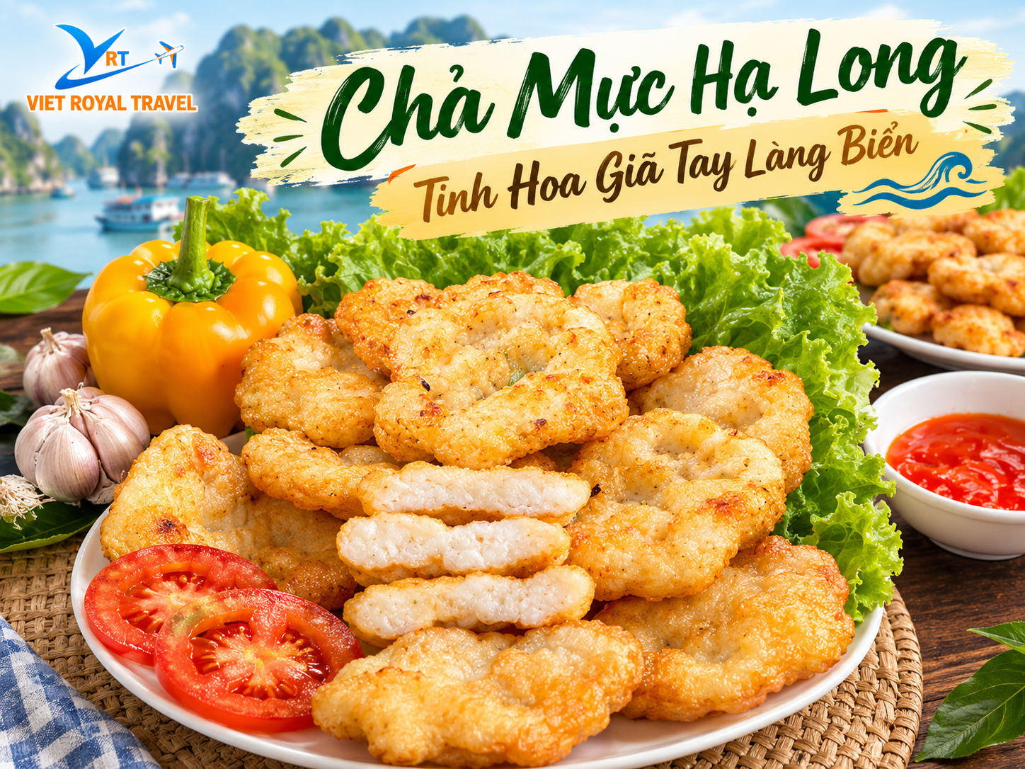 Chả Mực Hạ Long Bên Vịnh Biển
