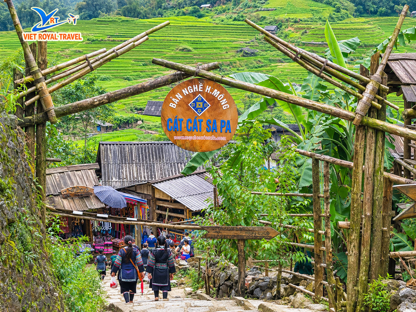 Đường vào bản Cát Cát Sa Pa