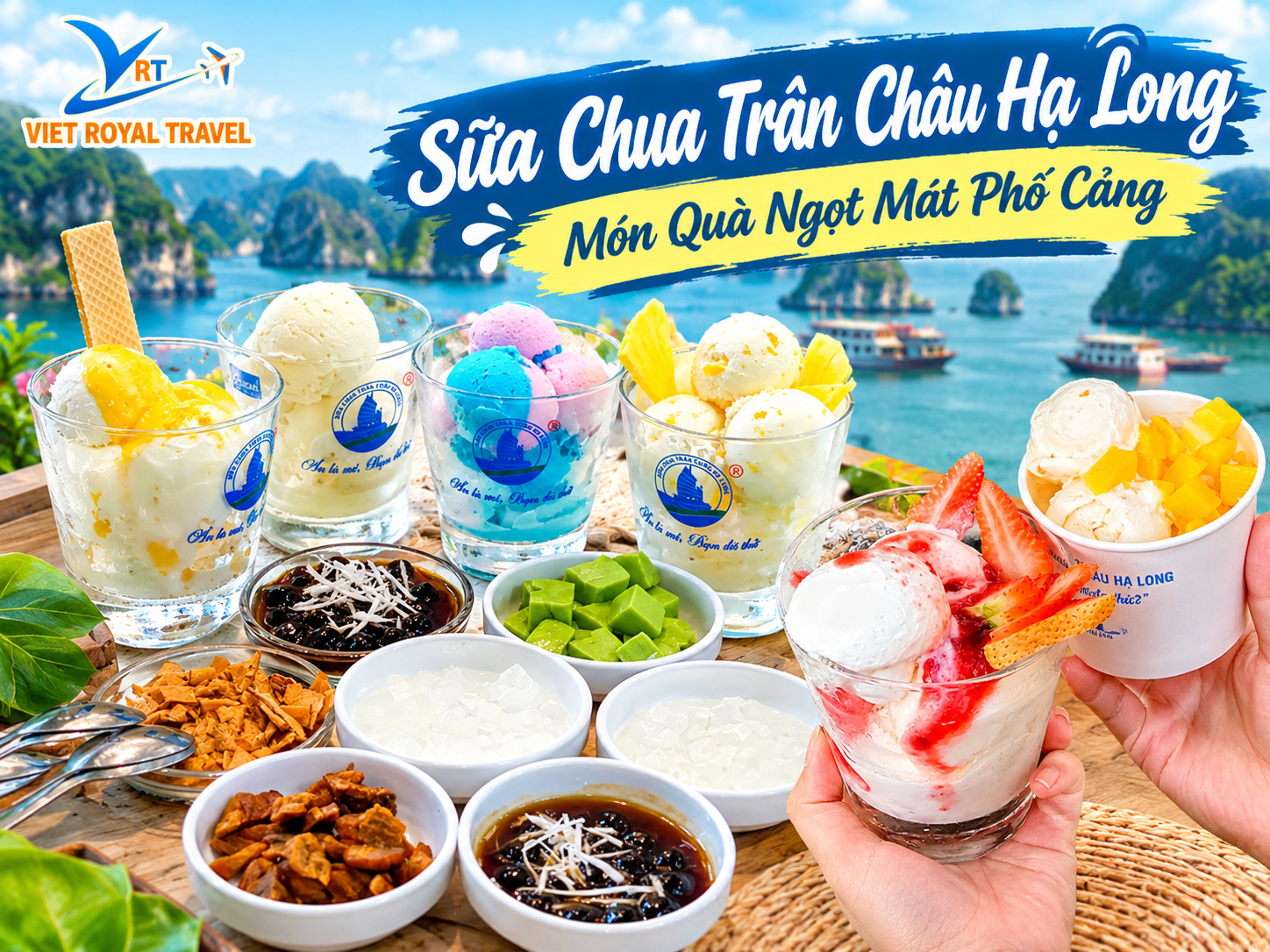 Sữa Chua Trân Châu Hạ Long Bên Vịnh Biển