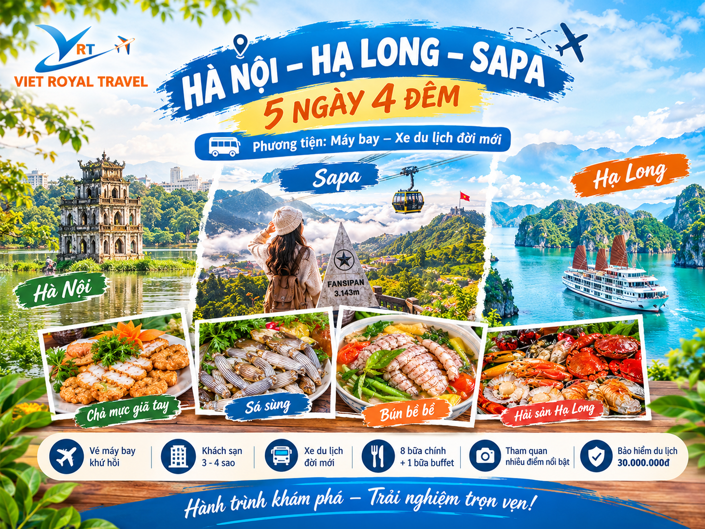 TOUR HÀ NỘI – HẠ LONG – SAPA 5 NGÀY 4 ĐÊM