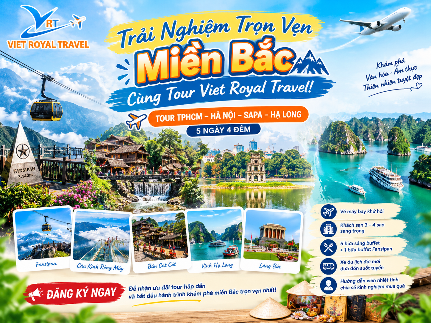 Tour Hà Nội Sapa Hạ Long 5 Ngày 4 Đêm Viet Royal Travel