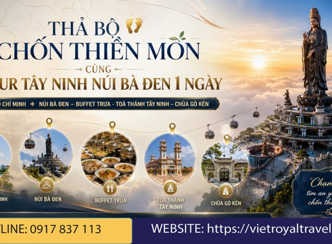 TOUR TÂY NINH – NÚI BÀ ĐEN [1 ngày]