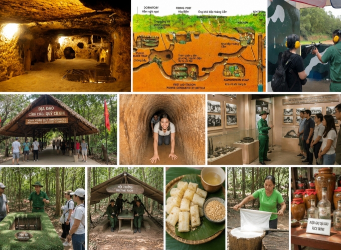 TOUR ĐỊA ĐẠO CỦ CHI [1 NGÀY XUYÊN KHÔNG]