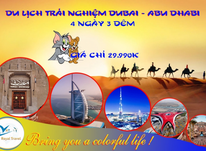 DU LỊCH TRẢI NGHIỆM  DUBAI - ABU DHABI